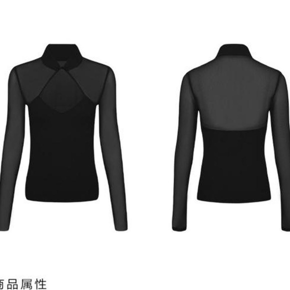 Black Chinese/Asian style top - Picture 4 of 5